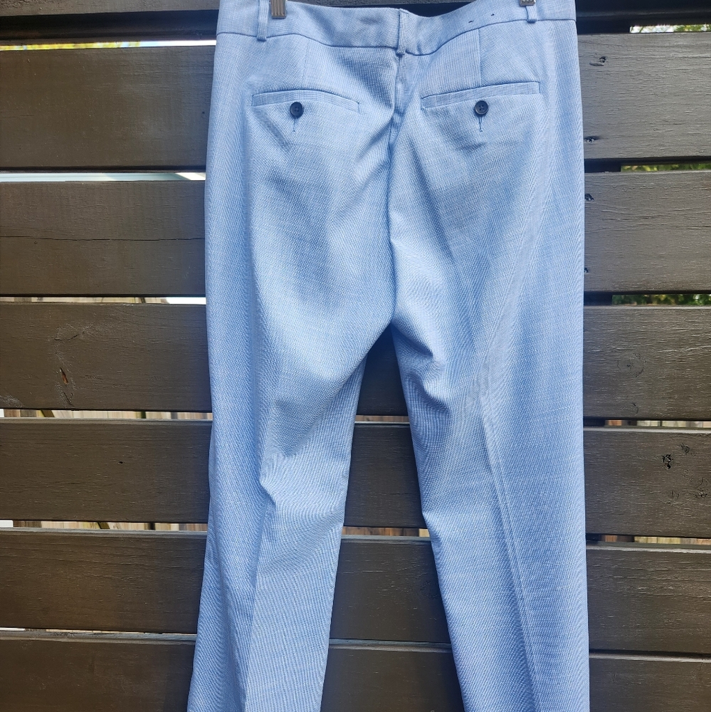 Banana Republic Straight Leg Trouser Pant Light Blue 8P Mid-rise - Picture 2 of 5